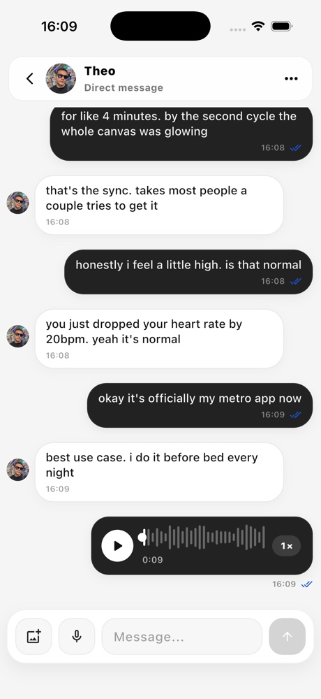 Connect chat conversation