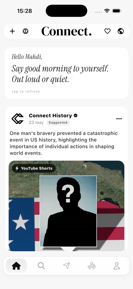 Connect home feed