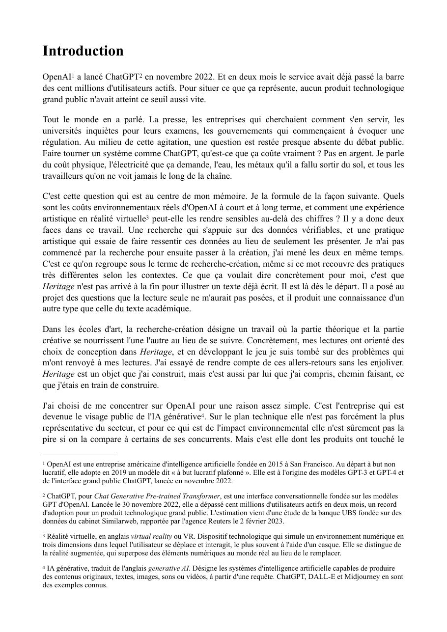 Mémoire, page 5
